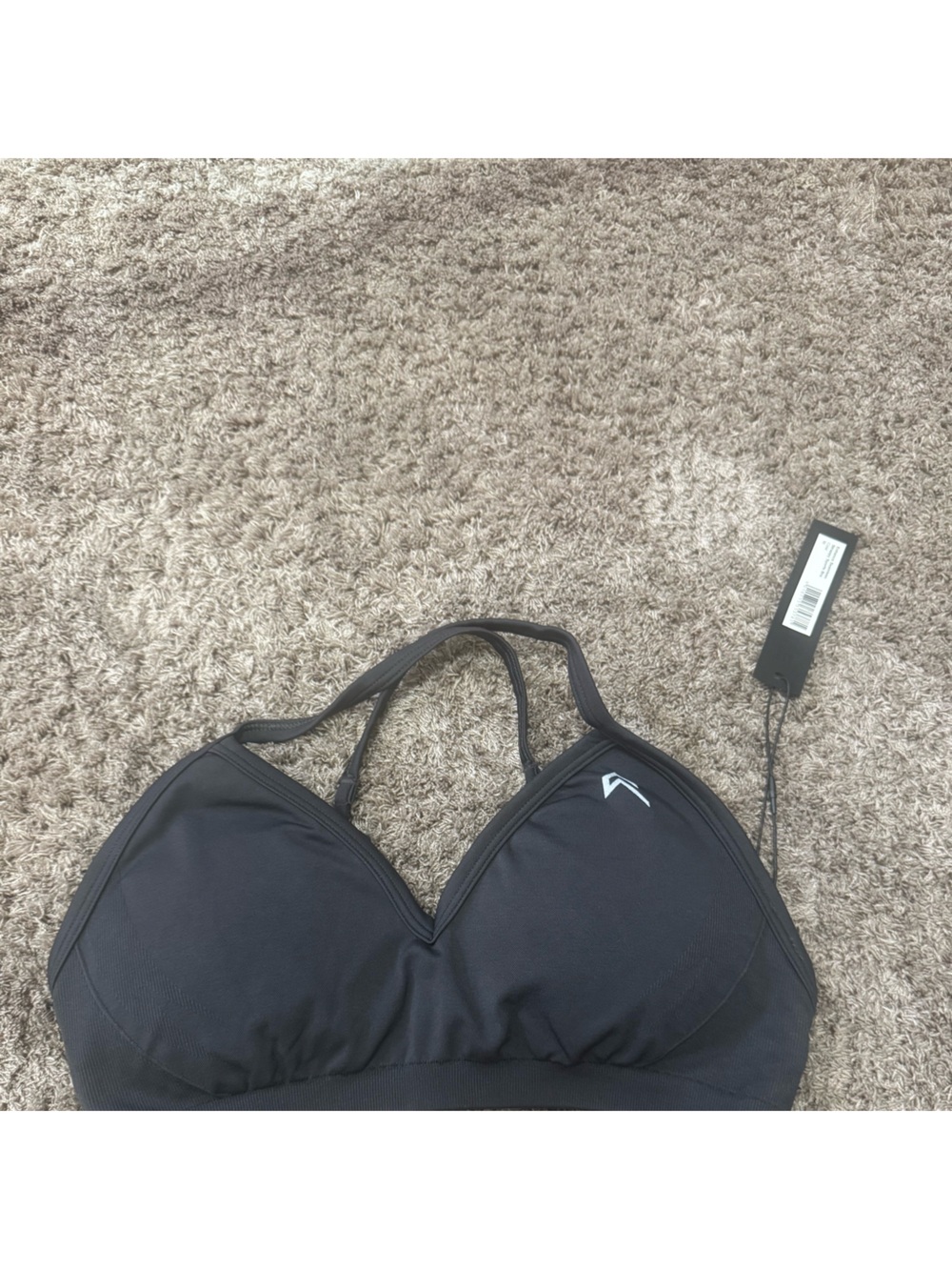 ONER active ENHANCELIFT™ SEAMLESS STRAPPY SPORTS BRA WITH WHITE LOGO